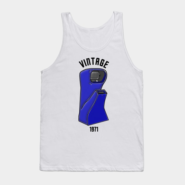 A True Vintage Arcade Game - Computer Space Tank Top by arcadeheroes